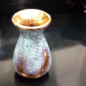 Small 3 inchGeman 24k gold inlayVase 5/581